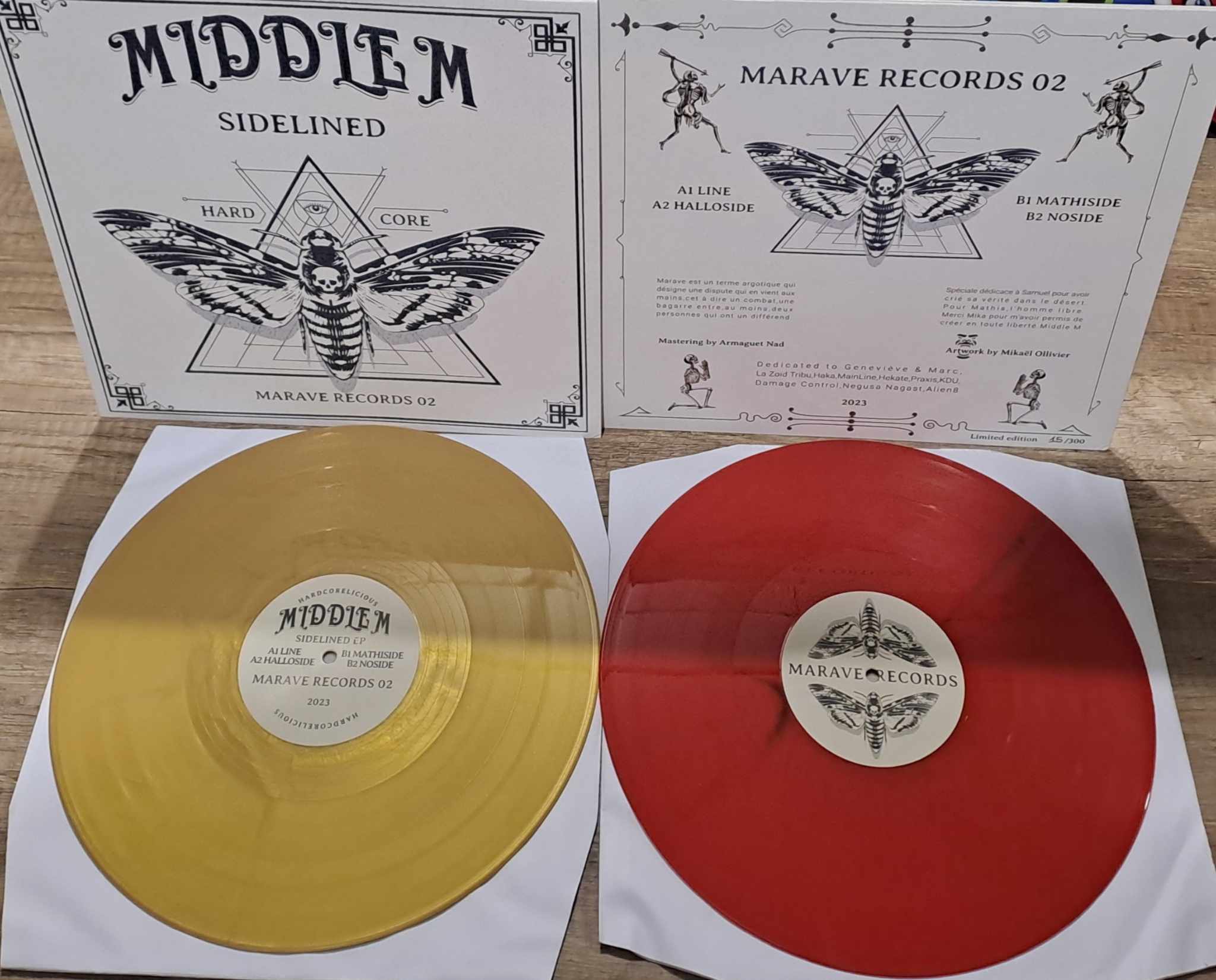 MaRave 02 (Colories Rouge ou Or) - vinyle hardcore